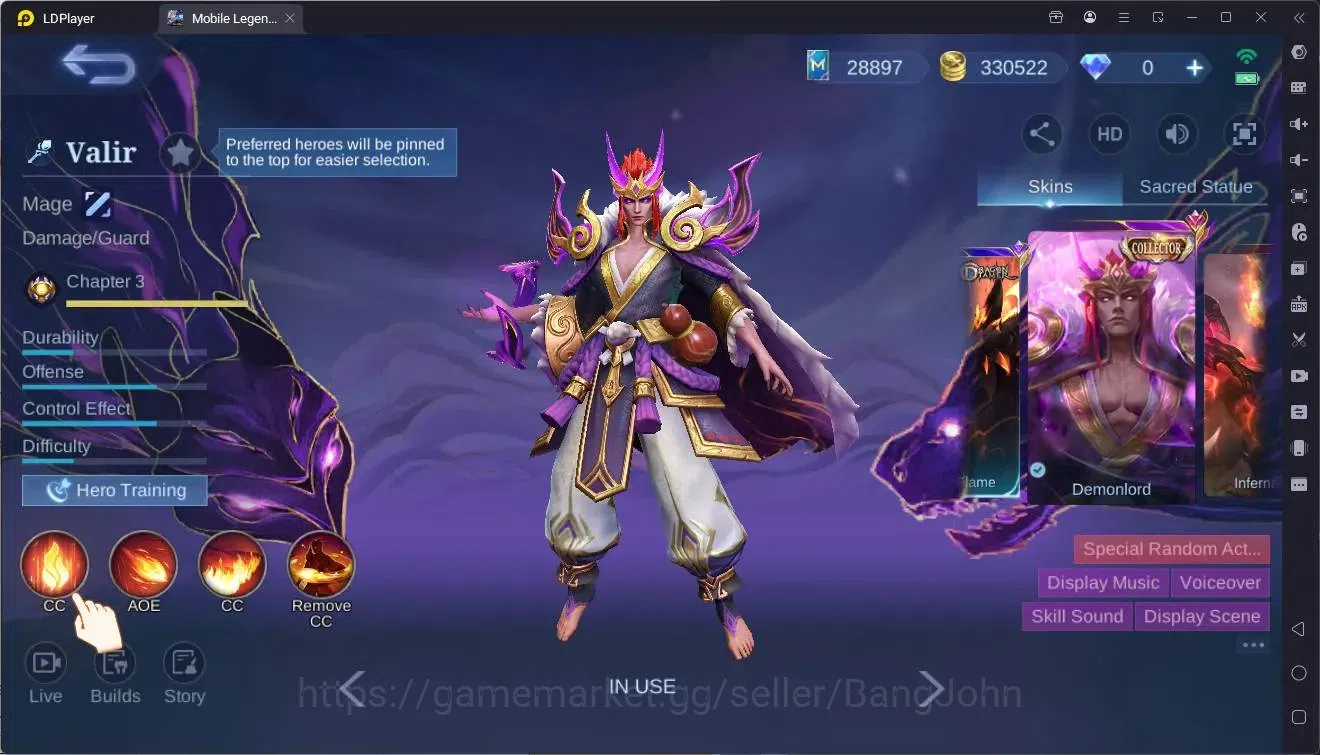 Mobile Legends: Bang Bang Accounts Global|Hero 133|Skin 270|Renowned|KOF Karina|TFM R image 17