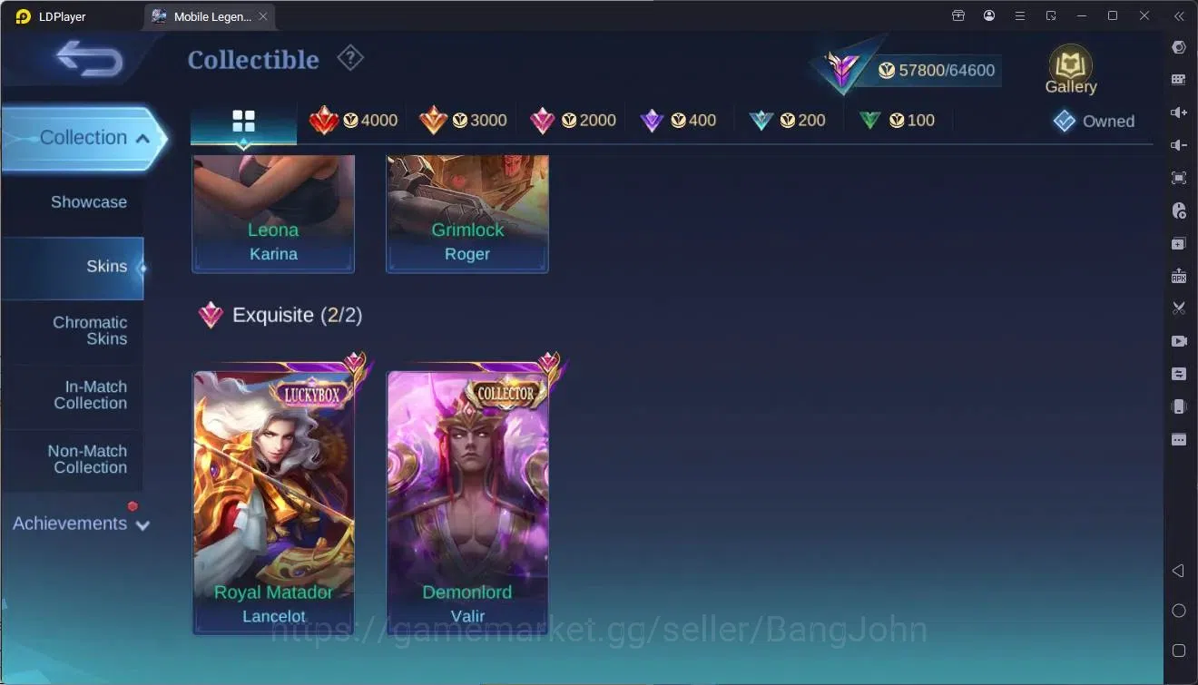Mobile Legends: Bang Bang Accounts Global|Hero 133|Skin 270|Renowned|KOF Karina|TFM R image 7