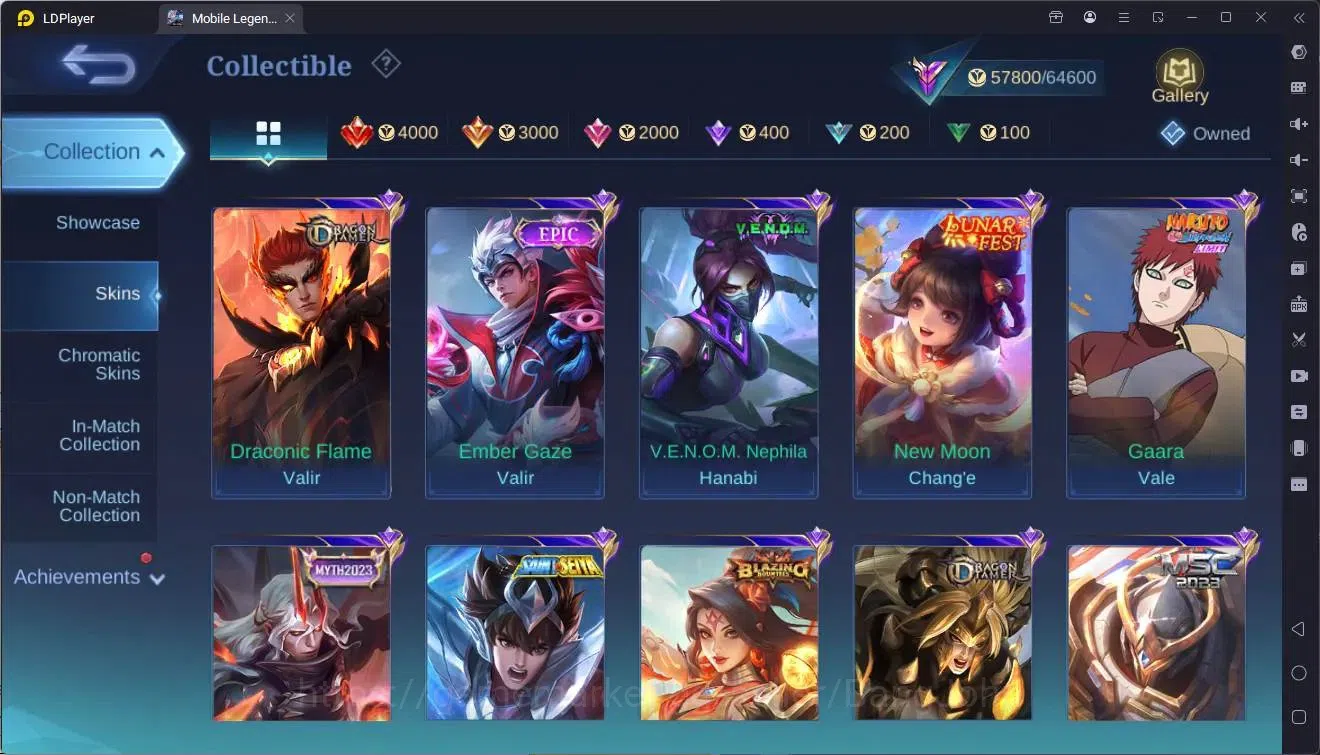 Mobile Legends: Bang Bang Accounts Global|Hero 133|Skin 270|Renowned|KOF Karina|TFM R image 9