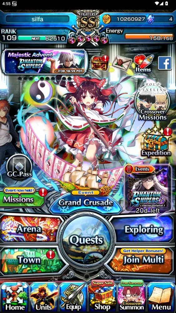 Grand Summoners Accounts End-Game Global|Rank 109|2 Sp Art|27 Ascend 14 TW|(Inumuta,Shirou,Hajime,LM 1