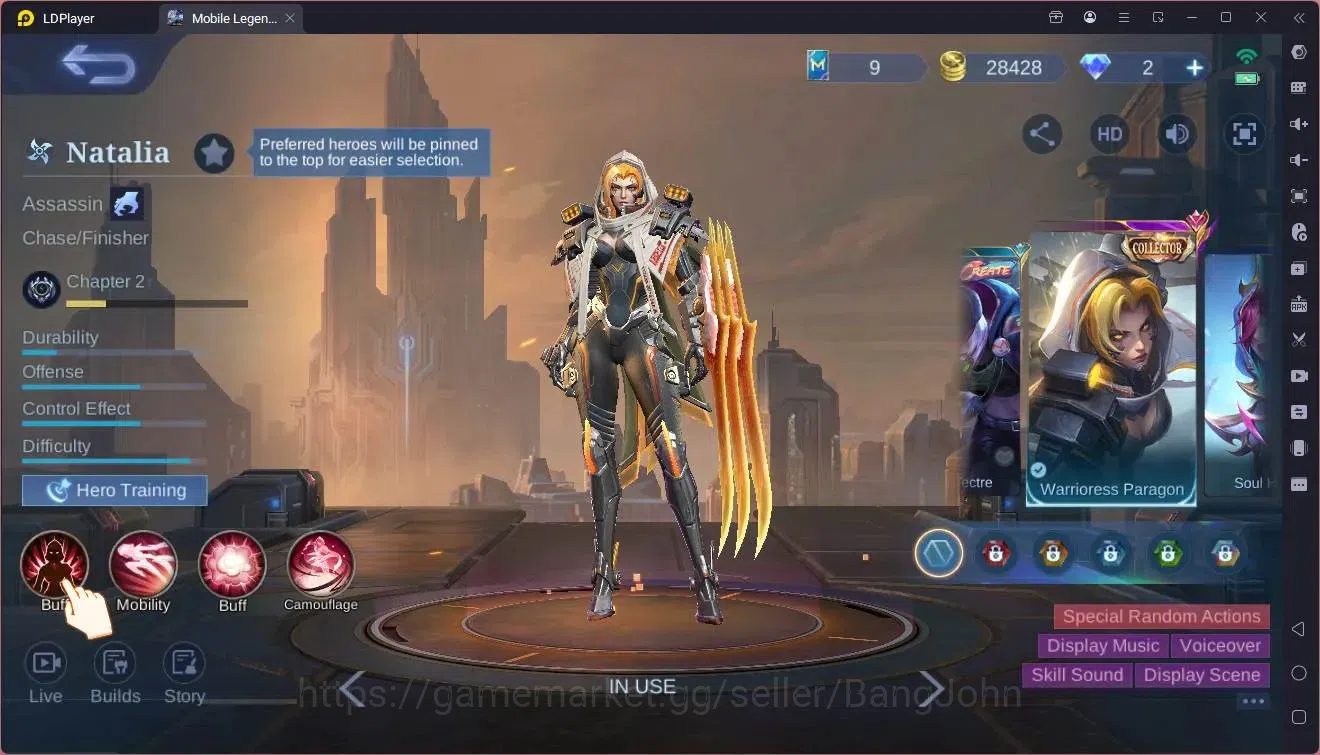 Mobile Legends: Bang Bang Accounts Global|Hero 103|Skin 138|Expert|9th  Fanny|CC Nata image 11