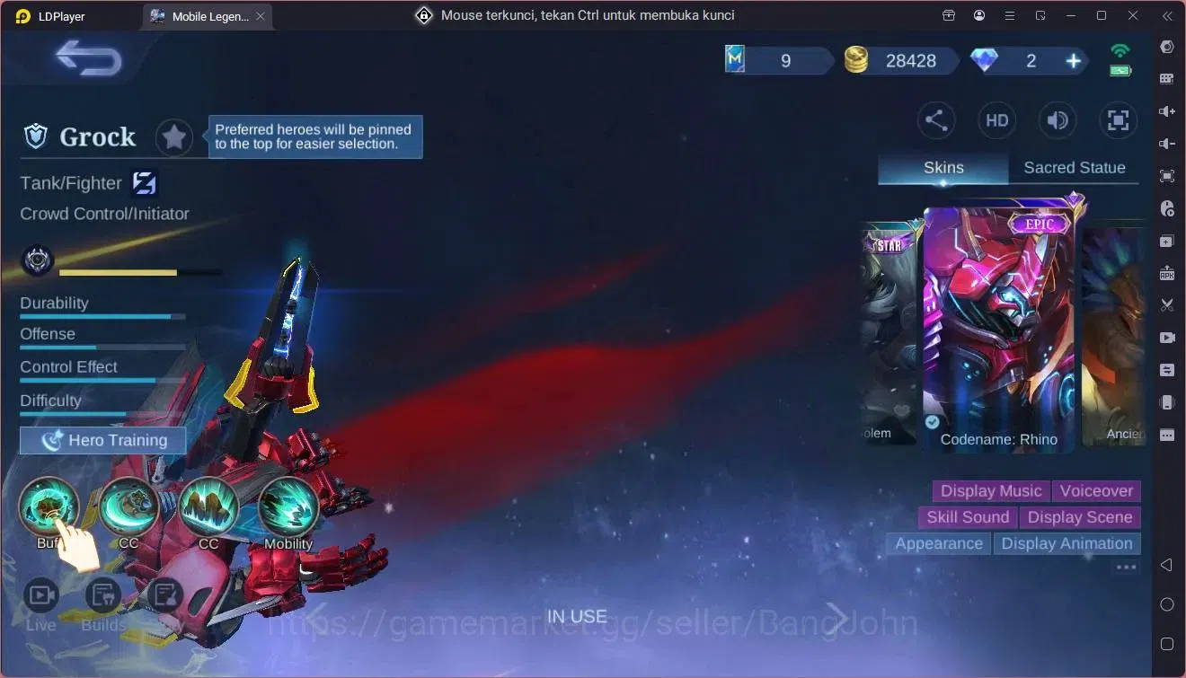 Mobile Legends: Bang Bang Accounts Global|Hero 103|Skin 138|Expert|9th  Fanny|CC Nata image 7