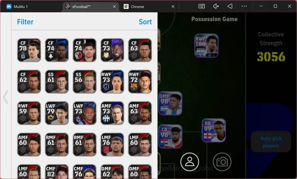 eFootball Accounts ANDROID|PW 3056|CollabNaruto P.E. Aubameyang Epic| image 3