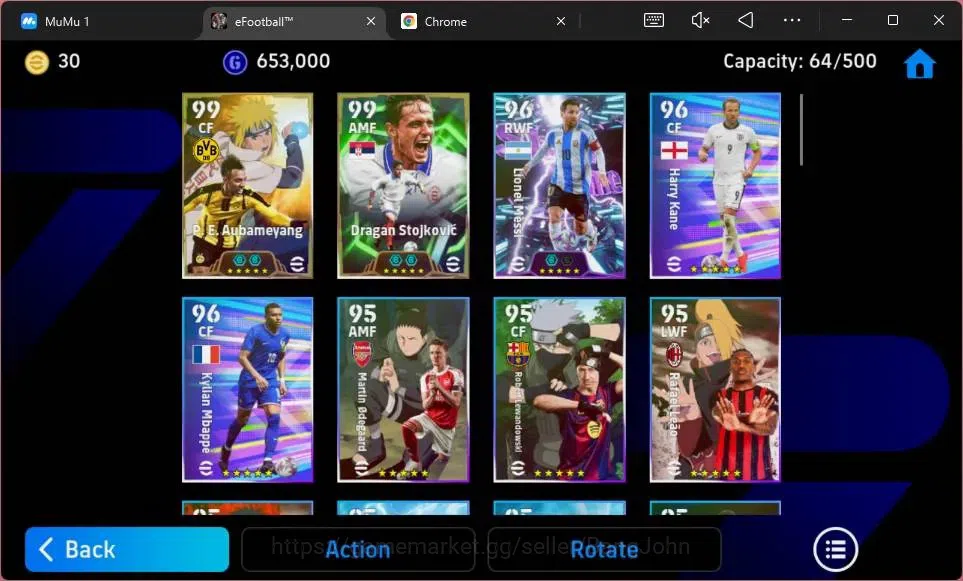 eFootball Accounts ANDROID|PW 3056|CollabNaruto P.E. Aubameyang Epic| image 5