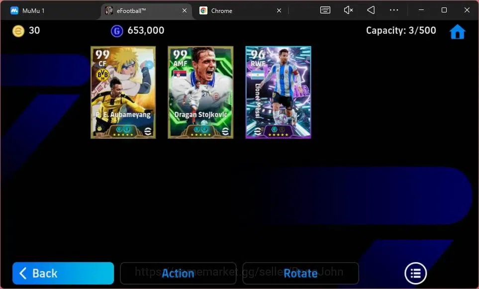 eFootball Accounts ANDROID|PW 3056|CollabNaruto P.E. Aubameyang Epic| image 8