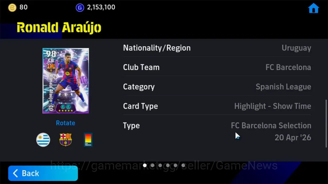 eFootball Accounts Android|Epic Marco Van Basten,El-Hadji Dlouf,Highl image 12