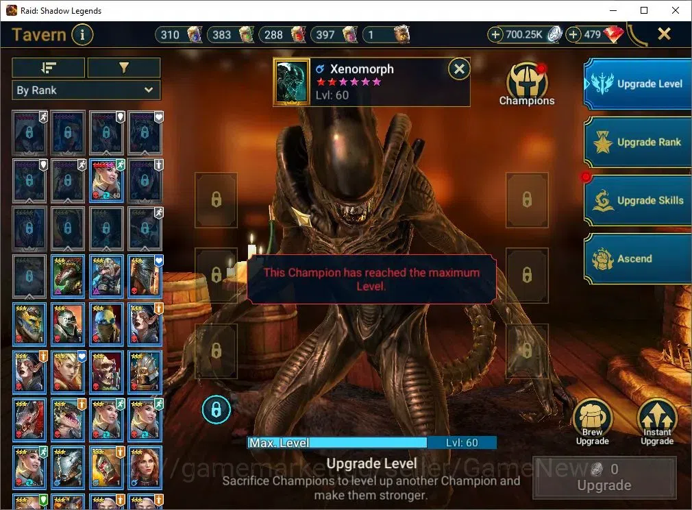 Raid: Shadow Legends Accounts Lv45 750K Power|18 Legend(Ezio,Xenomorph,Ninja,Ali image 15