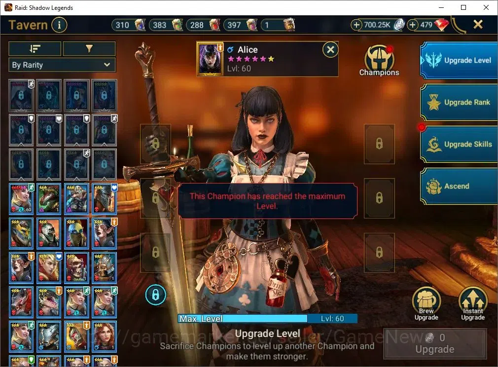 Raid: Shadow Legends Accounts Lv45 750K Power|18 Legend(Ezio,Xenomorph,Ninja,Ali image 17