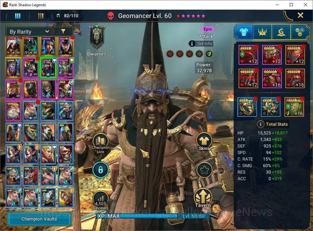 Raid: Shadow Legends Accounts Lv45 750K Power|18 Legend(Ezio,Xenomorph,Ninja,Ali image 7