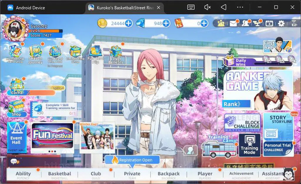 Kuroko's Basketball Street Rivals Accounts SEA|SV25|Lv26|Taiga Kagami A4,Seijuro Akashi,Tetsu image 1
