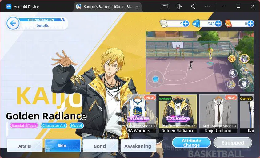 Kuroko's Basketball Street Rivals Accounts SEA|SV25|Lv26|Taiga Kagami A4,Seijuro Akashi,Tetsu image 5