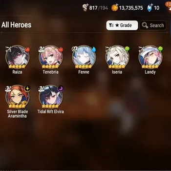 Epic Seven Accounts Starter Global|Unverif|Starter|2ML(S.B. Aramintha,T.R.Elvira)+5*5RGB|PoH+Bless ON|Theater On|3x 4-5