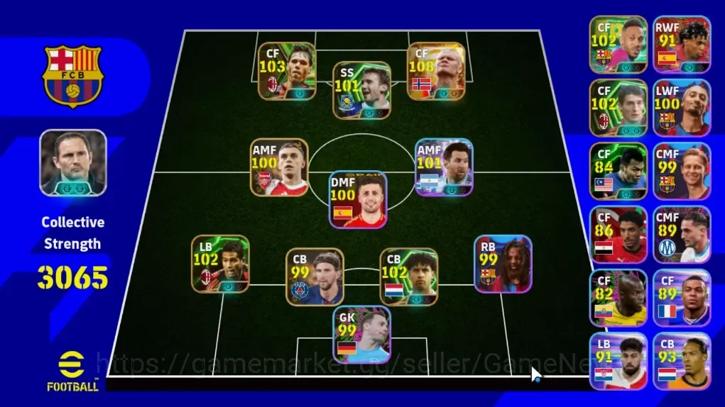 eFootball Accounts Legends & Iconic Players Android|Big Time Erling Haaland '26|7 Epic Marco van Basten,Frank 1