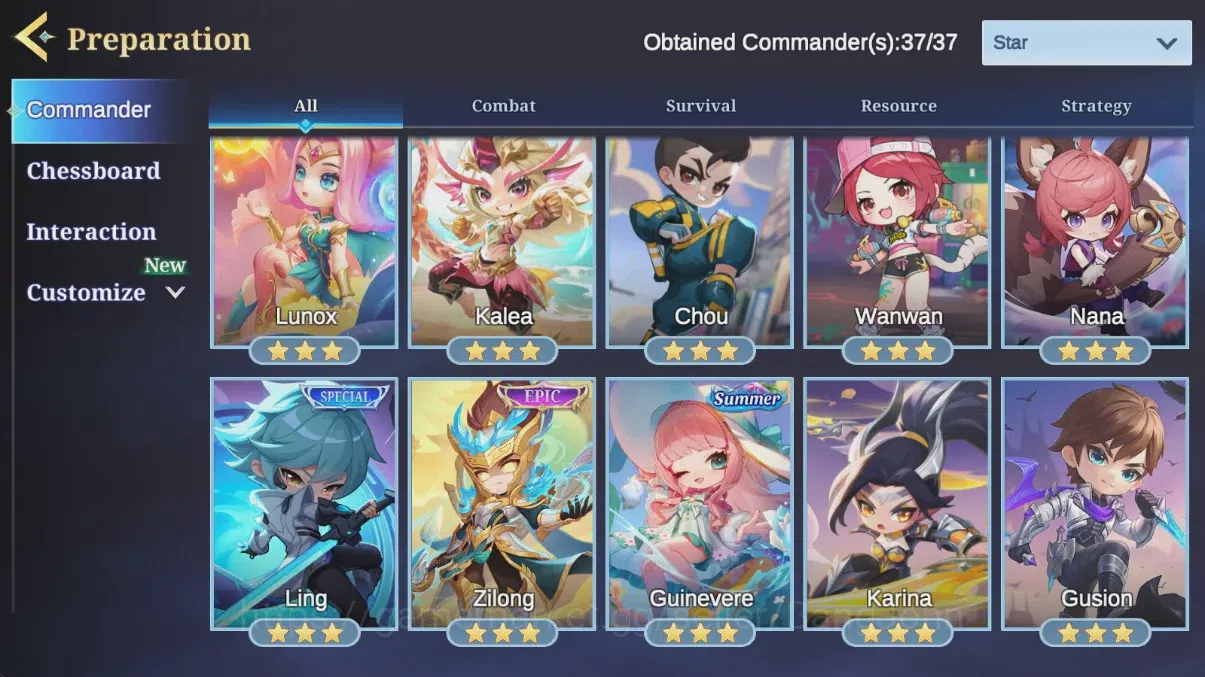 Magic Chess: Go Go Accounts Global|Rank Mythic 184*Best 230*|PrimeYZ|Epic Lance|CB[Spcial2&Elit3]15CMD B*3 |FreeML Check 18