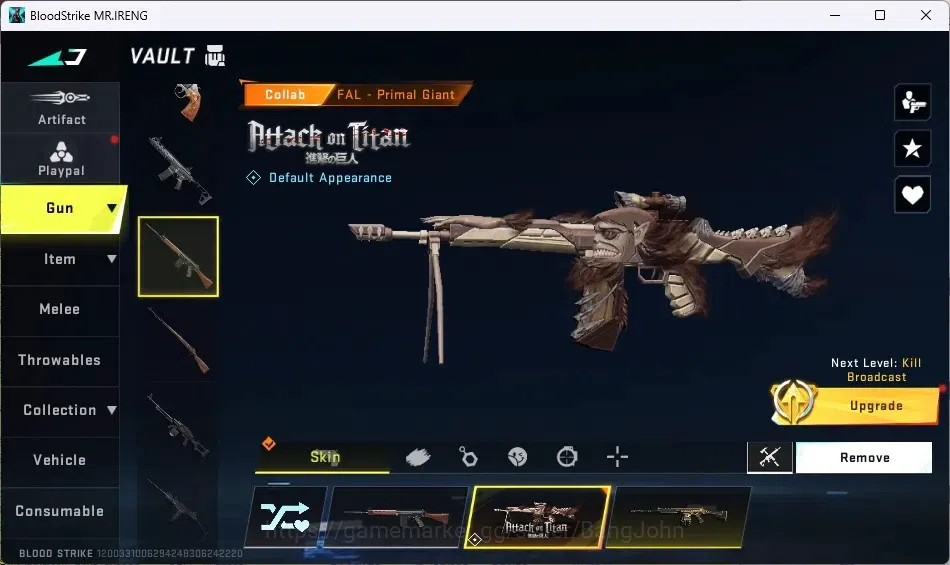 Blood Strike Accounts ASIA |1 Eternal Desert Eagle|3 Collab Guns|1 Strik image 15