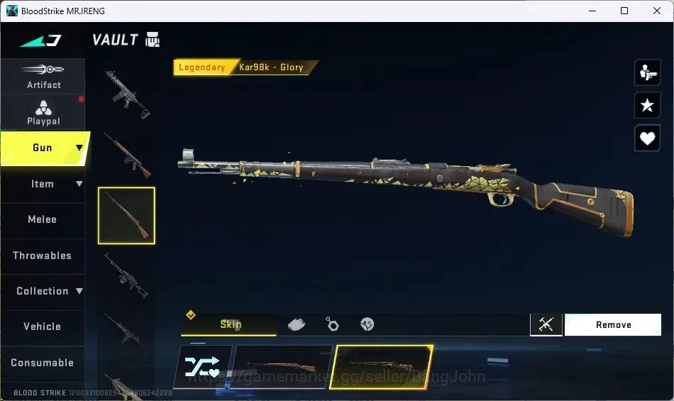 Blood Strike Accounts ASIA |1 Eternal Desert Eagle|3 Collab Guns|1 Strik image 16