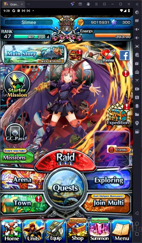 Grand Summoners Accounts Global | Rank 47 | Demon Lord Rimuru Lv90 TW | Eas image 1