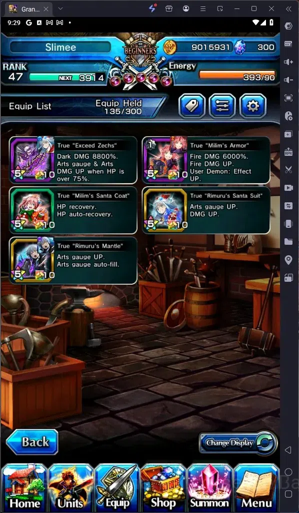Grand Summoners Accounts Global | Rank 47 | Demon Lord Rimuru Lv90 TW | Eas image 6