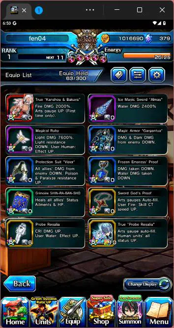 Grand Summoners Accounts Others GLOBAL|6 Ascend|Chloe TW,Summer Miyu,SS Liza,WH Fen,etc|Take mail|check SS|GS119B 4