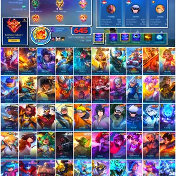 Mobile Legends: Bang Bang Accounts #4286 645 Skins | Alucard Obsidian Blade (LEGEND) | Granger Starfall Knight (LEGEND