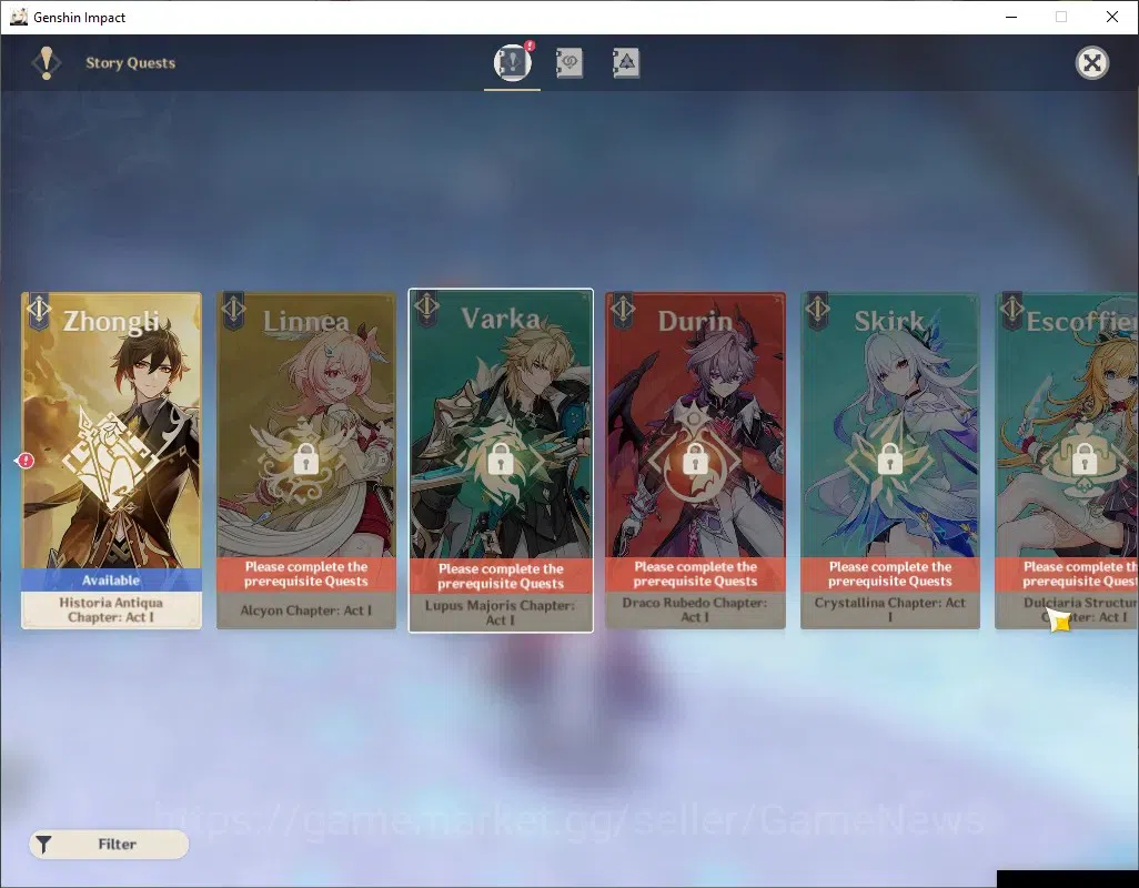 Genshin Impact Accounts ASIA|AR 54|Rate On|7 Limited + 3(*5Weapon)|Furina+ image 20