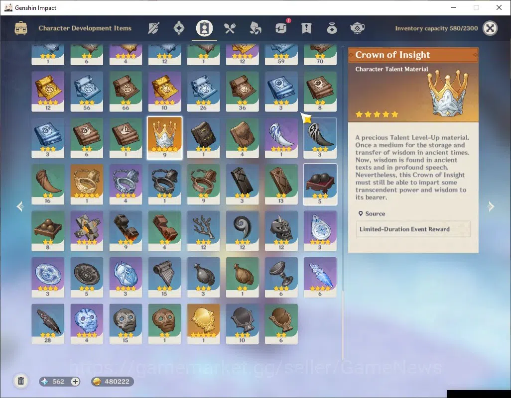 Genshin Impact Accounts ASIA|AR 54|Rate On|7 Limited + 3(*5Weapon)|Furina+ image 7