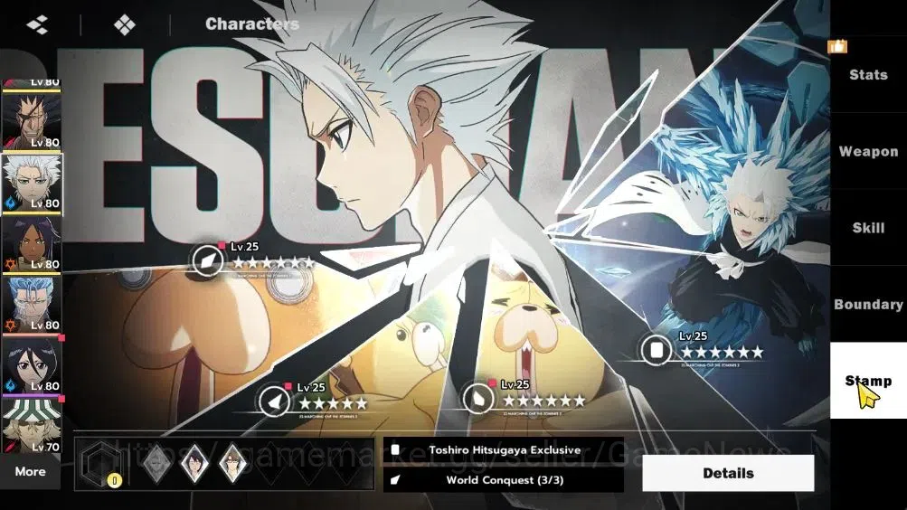 BLEACH: Soul Resonance Accounts NuverseSEA|LV 65|11 SSR 16