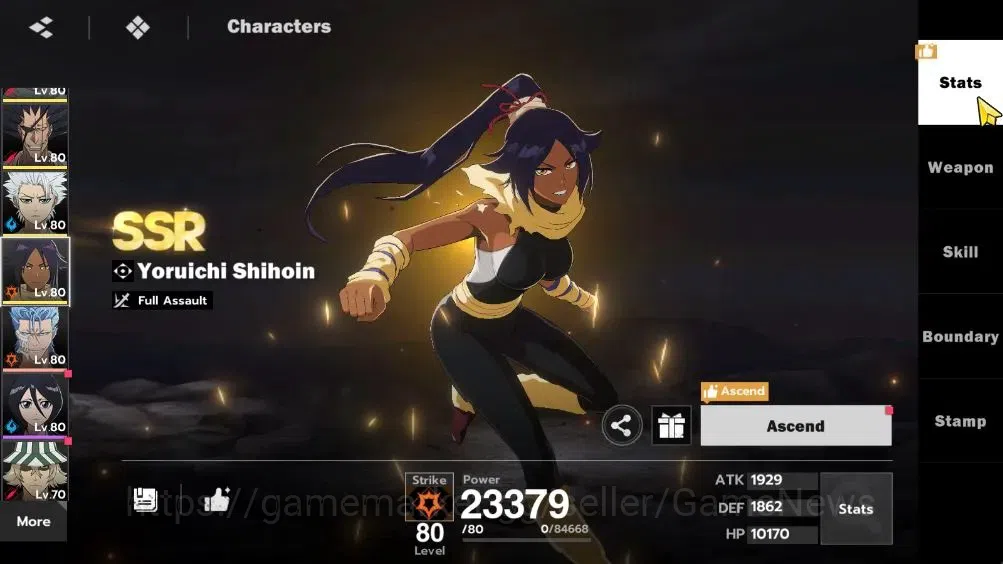 BLEACH: Soul Resonance Accounts NuverseSEA|LV 65|11 SSR 17