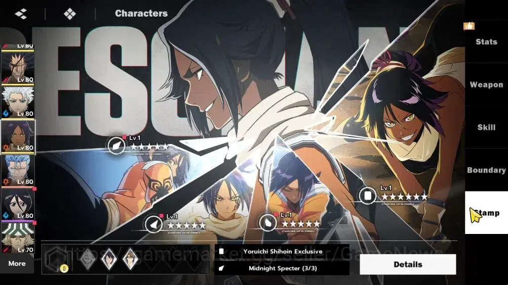 BLEACH: Soul Resonance Accounts NuverseSEA|LV 65|11 SSR 20