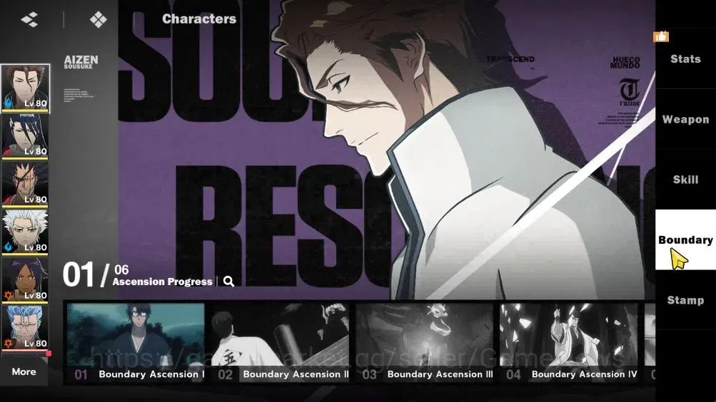 BLEACH: Soul Resonance Accounts NuverseSEA|LV 65|11 SSR 5
