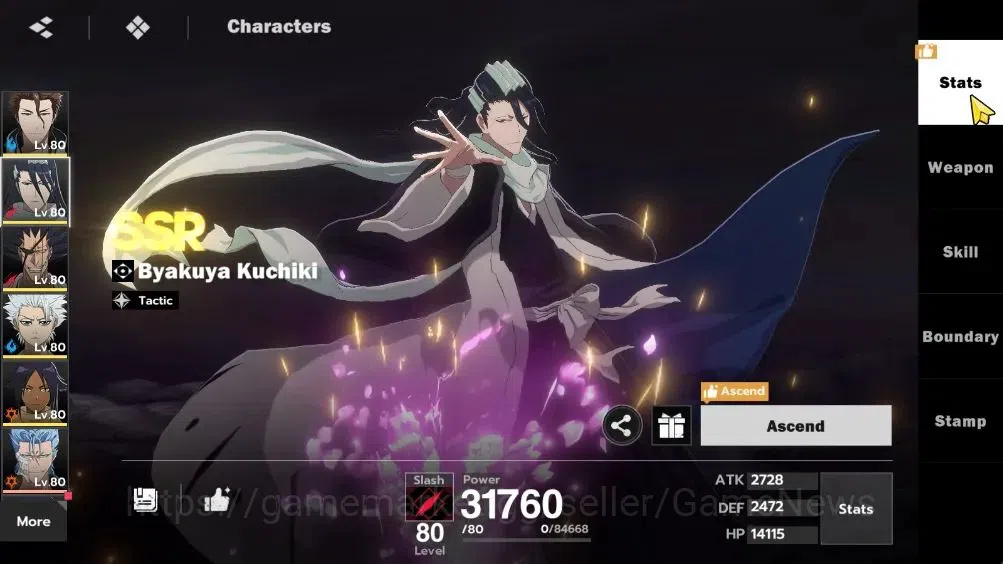 BLEACH: Soul Resonance Accounts NuverseSEA|LV 65|11 SSR 7