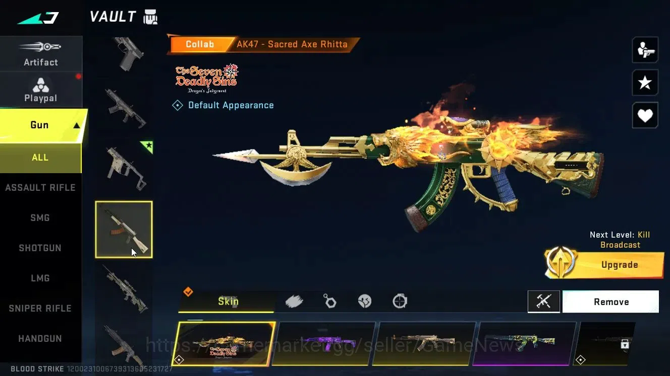 Blood Strike Accounts ASIA|4 ULTRA [VOLT-AshLord,Vector,M700]|Collab 7DS image 9