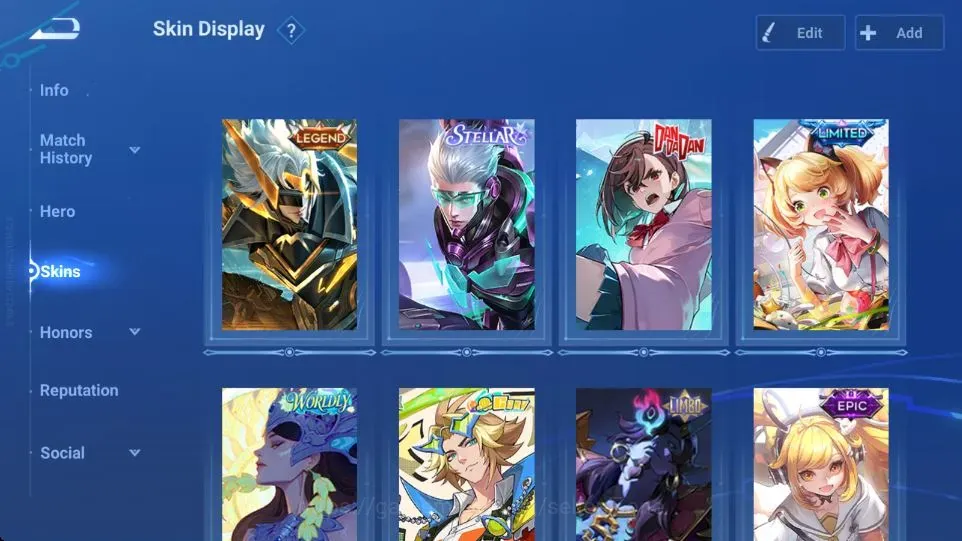 Honor of Kings Accounts Rare Skin Hero 53 Skin 47|Legend SunCe|Stellar Zilong|DanDanDan Daji|Worlim Haya|7 Epic|TakeMail 1