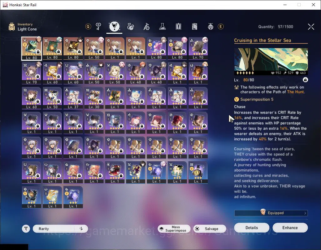 Honkai Star Rail Accounts Mid Game Asia|TL 63|3,7K SJ|7 Limited|Anaxa+Sign,Cyrene,Castorice,Sparkle,Archer,Ruan 5