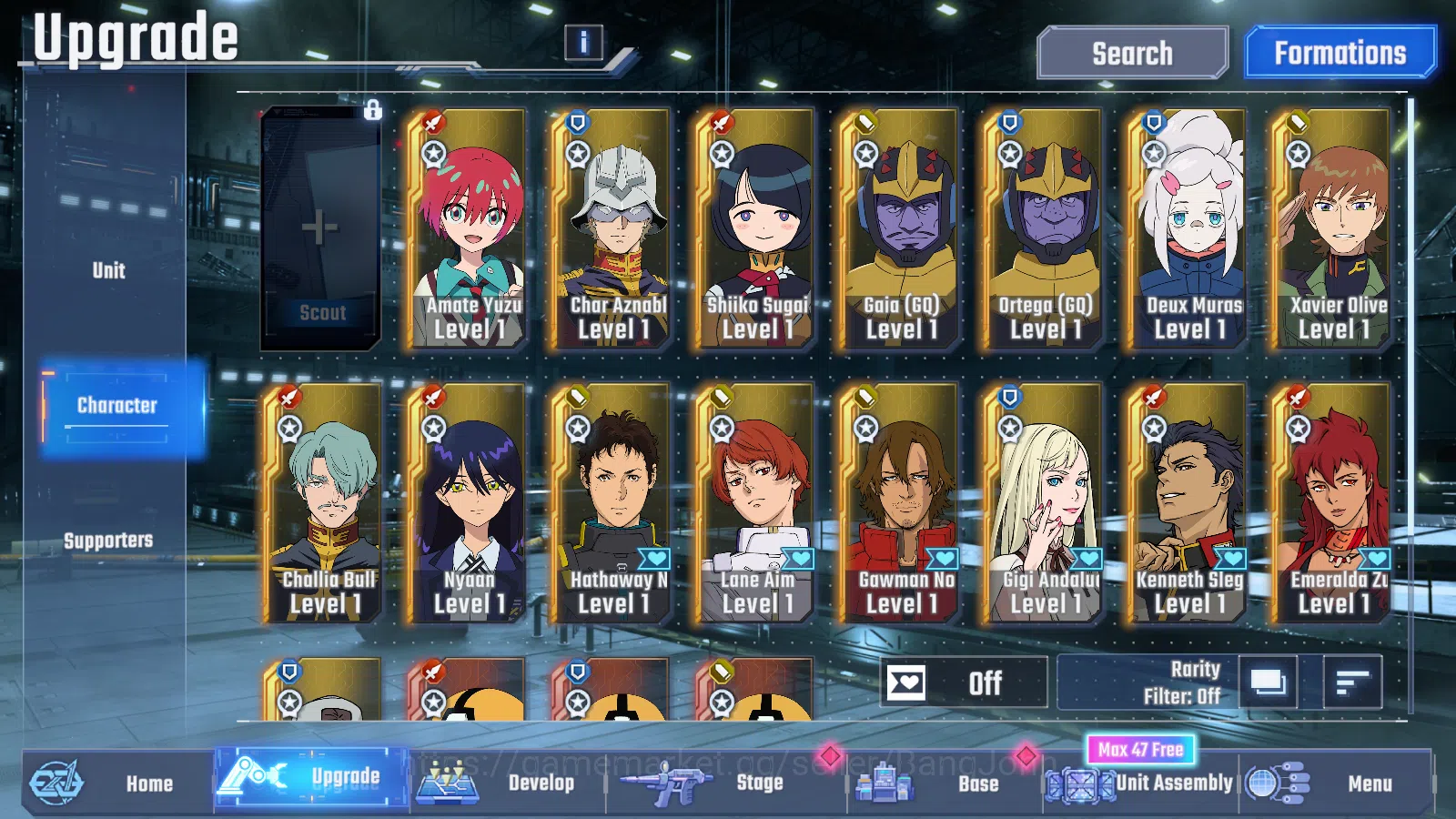 SD Gundam G Generation ETERNAL Accounts Global Rank 1 | FreshStory | 100+K Diamond, Selector Banner On, 6Gundam SSR+ 2Supp 3