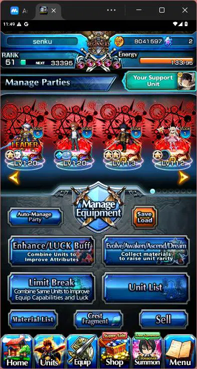 Grand Summoners Accounts Others GLOBAL|8 Ascend|UP Roy TW,Shiro Emiya TW,Miracle Islid,Kyoko Sakura,Ilya TW,Homura Akemi 2
