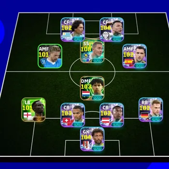eFootball Accounts Legends & Iconic Players EFOOTBALL COLECTIVE 3204+ | SHOWTIME MBAPPE,EDEN HAZARD NEW,R FRIJKARD,VIONZHA,2