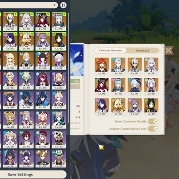 Genshin Impact Accounts Mid Game ASIA|AR 58|Premium Team Mavu|11 Limited + 12(*5