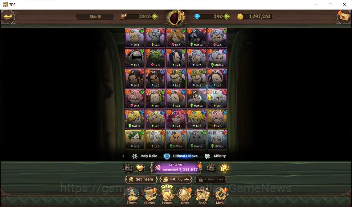 The Seven Deadly Sins: Grand Cross Accounts Global | 1,2 M CC | Chapter 2 | 290 Dm+1 Seventh S image 11