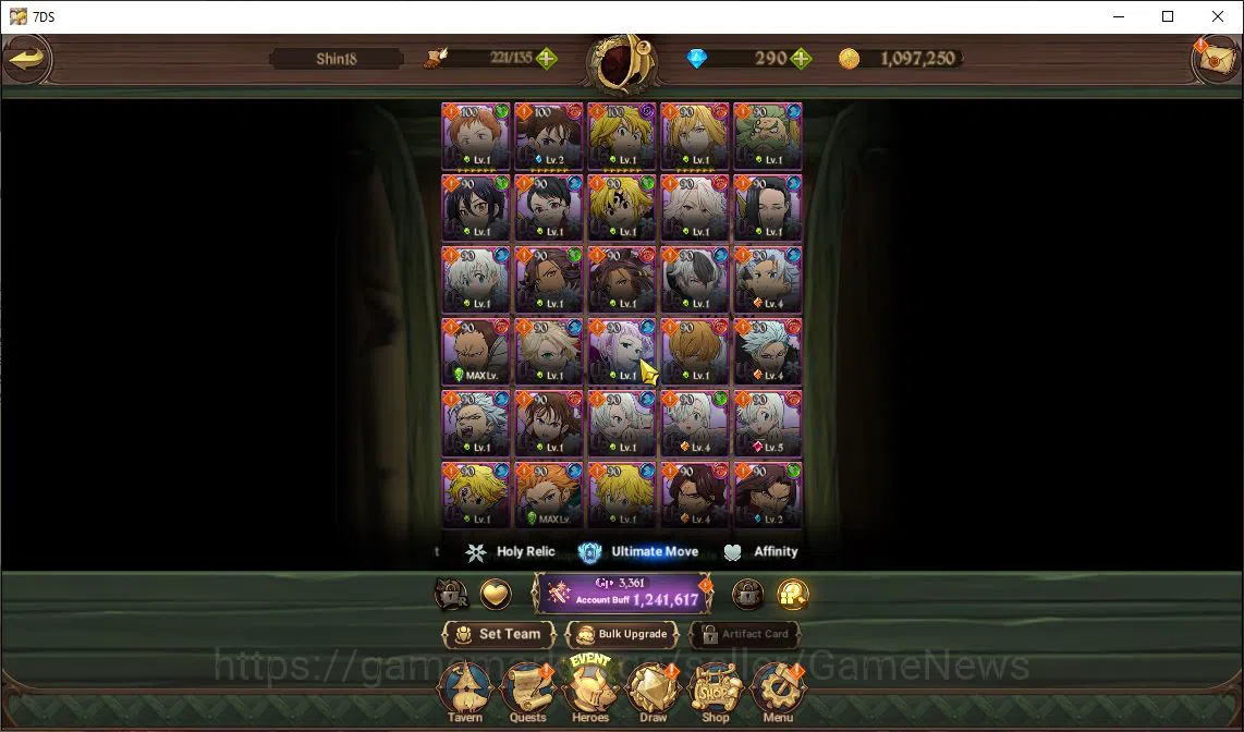The Seven Deadly Sins: Grand Cross Accounts Global | 1,2 M CC | Chapter 2 | 290 Dm+1 Seventh S image 12