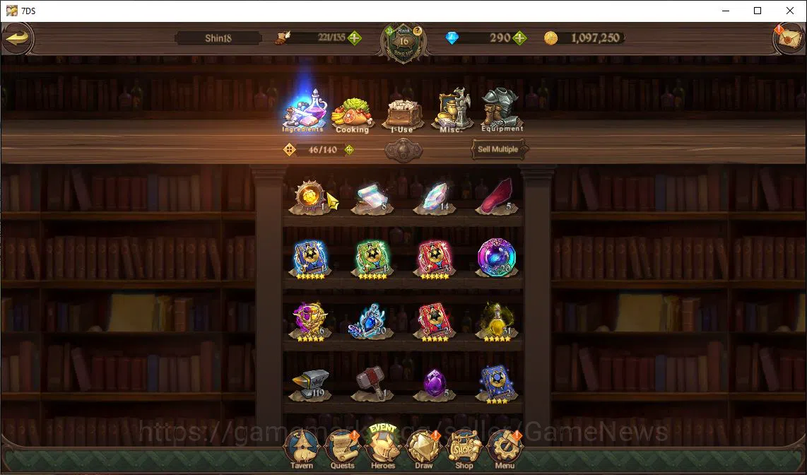 The Seven Deadly Sins: Grand Cross Accounts Global | 1,2 M CC | Chapter 2 | 290 Dm+1 Seventh S image 5
