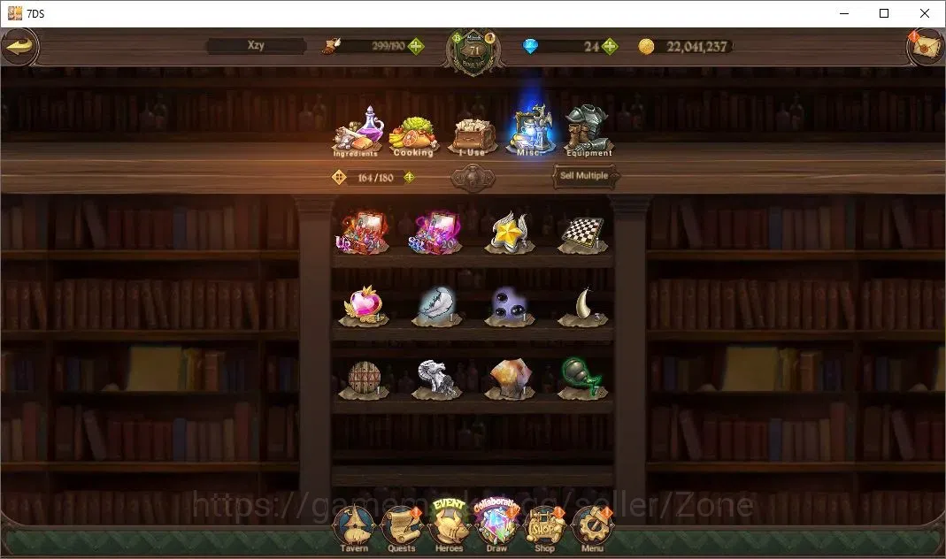 The Seven Deadly Sins: Grand Cross Accounts Others Global|3,628,027 Power |8ur + 4lr + 10 char 15