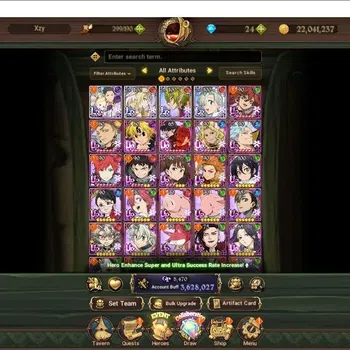 The Seven Deadly Sins: Grand Cross Accounts Others Global|3,628,027 Power |8ur + 4lr + 10 char
