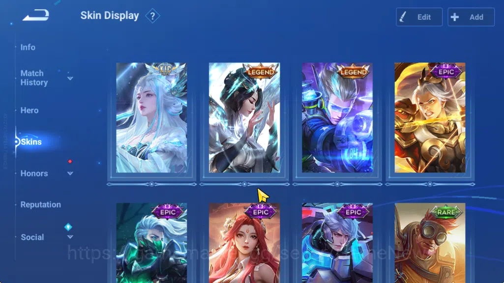 Honor of Kings Accounts Hero67 Skin29|KIC Luna,2Legend(ConsortYu,DeRenjie) image 3