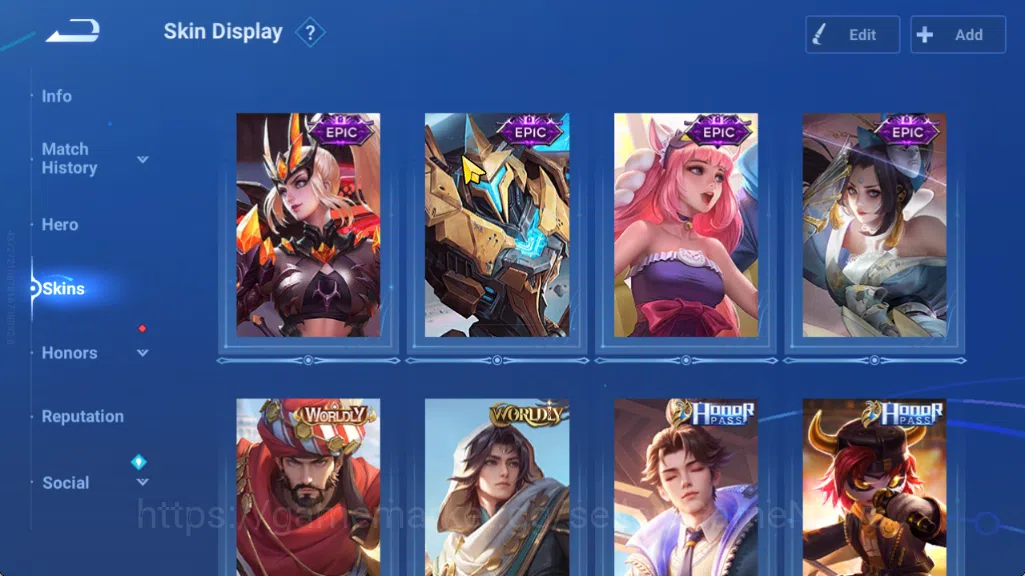 Honor of Kings Accounts Hero67 Skin29|KIC Luna,2Legend(ConsortYu,DeRenjie) image 4