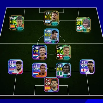 eFootball Accounts Legends & Iconic Players  EFOOTBALL COLLECTIVE STRENGTH 3103 • GEORGE BEST 108 • DAVID VILLA 105 • READY