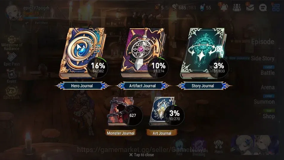 Epic Seven Accounts GLOBAL Unverif|New Era|2 ML(Rhiana&Luciel,Abyssal  image 3