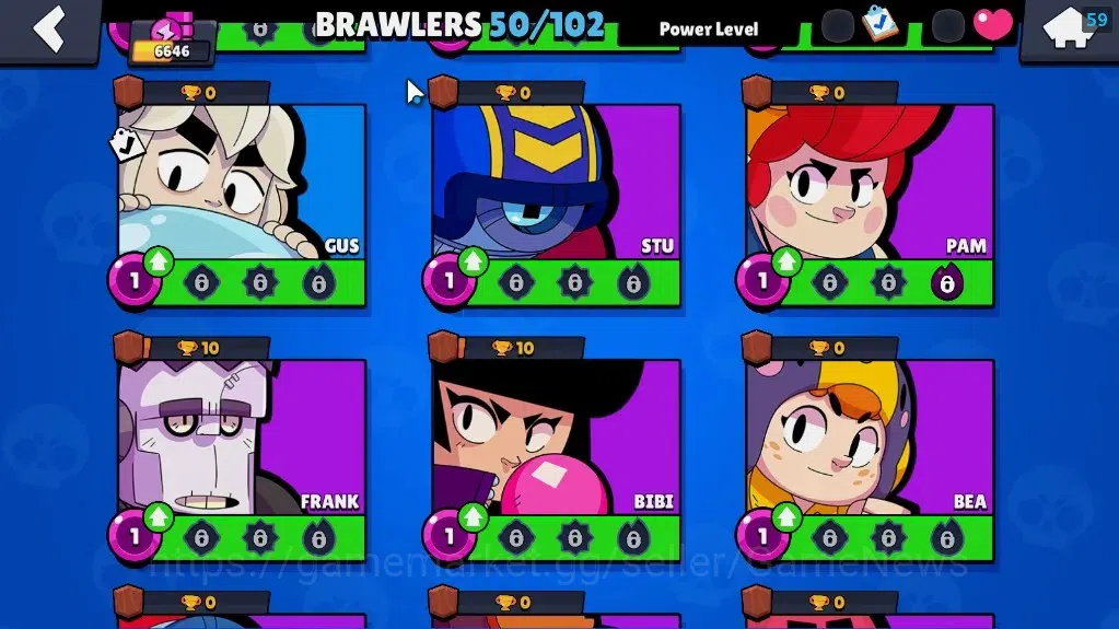 Brawl Stars Accounts 6646 Trophy|5k Blings|50 Brawlers 7 MaxLvl[Full Bu image 12