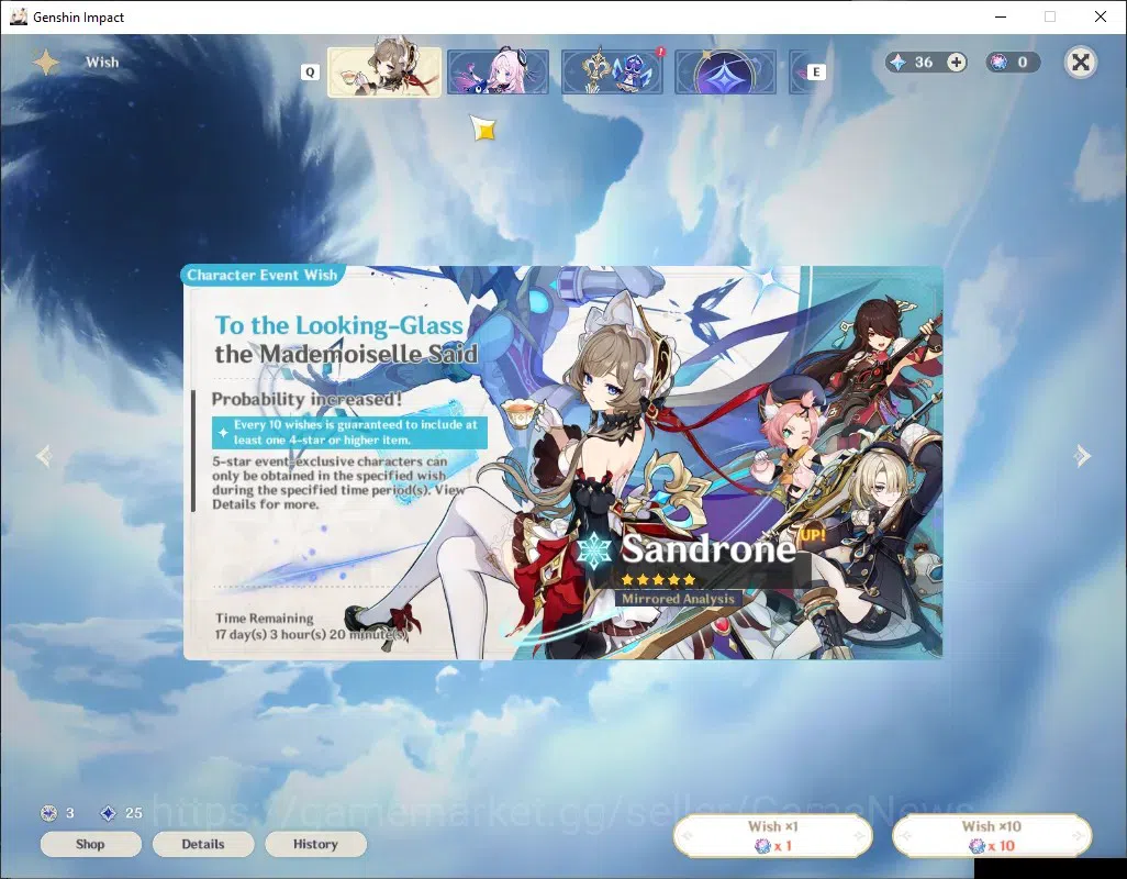 Genshin Impact Accounts ASIA|AR 55|5 Limited +3 (Standart 5*Weapon),Chiori image 12