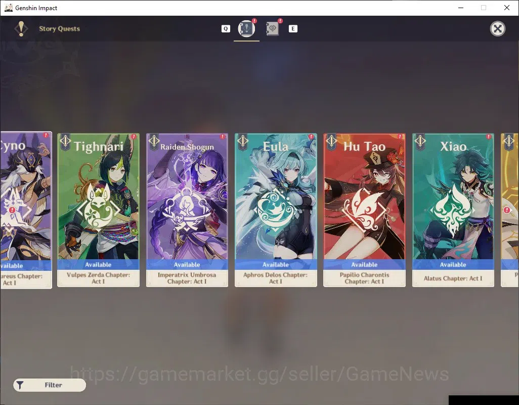 Genshin Impact Accounts ASIA|AR 55|5 Limited +3 (Standart 5*Weapon),Chiori image 19